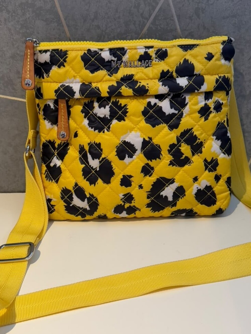 Mz Wallace Yellow Quilted Purse💛